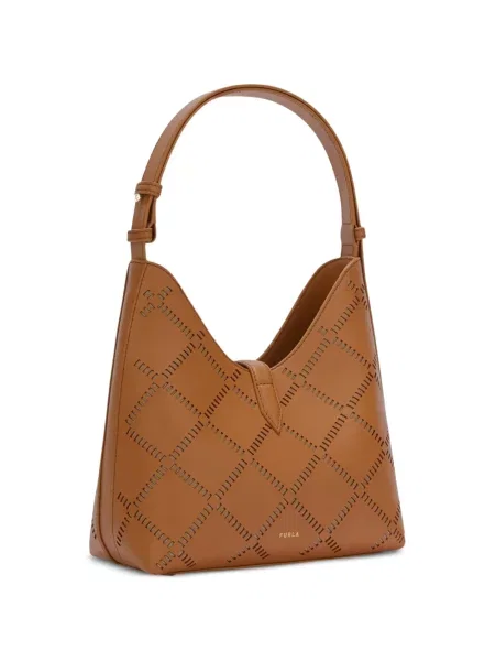 Τσάντα χειρός Furla καφέ