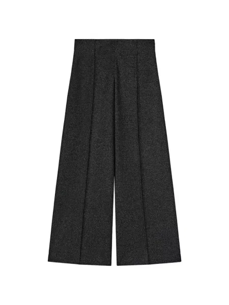 Pantaloni Retori de lână negru