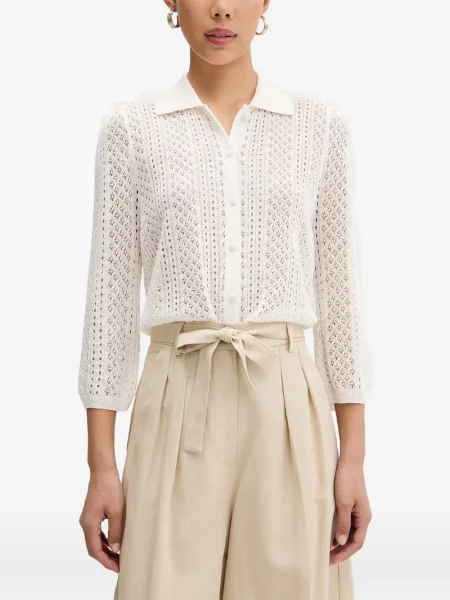 Cardigan Vicolo tricotate alb