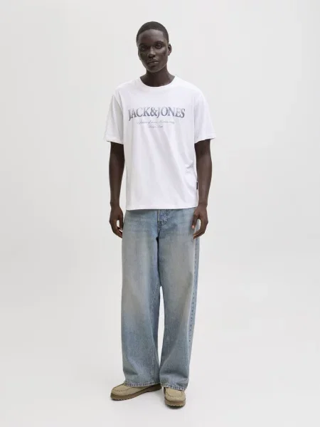 Jack & Jones Koszulka Mężczyźni jednolity S biały