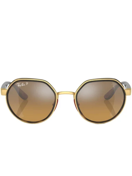 Ochelari de soare Ray-ban cu imprimeu geometric maro