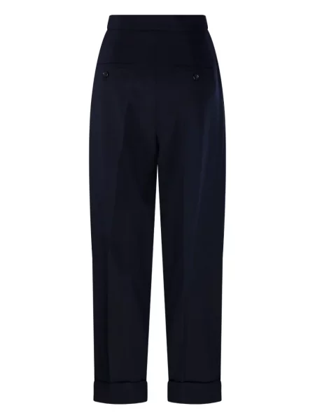 Pantaloni Max Mara plisate albastru