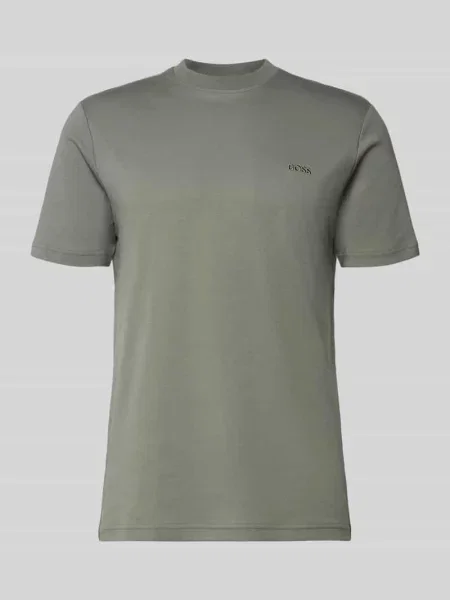 T-shirt z czystej bawełny o kroju regular fit model TE_INTERLOCK' Boss Orange