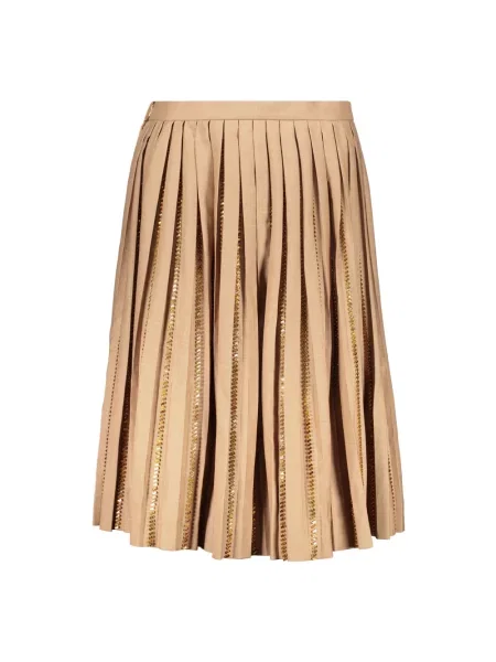 Spódnica Burberry wełniana brązowa