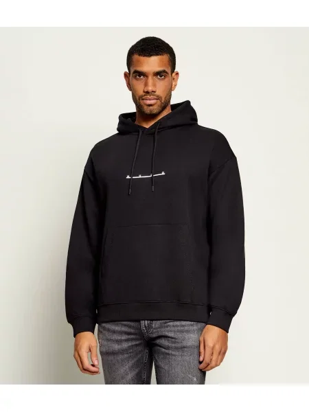 HUGO Hanorac Datrihood | Relaxed fit negru