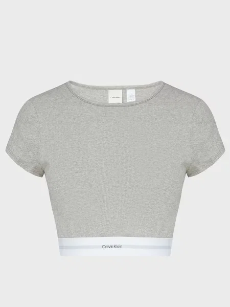 Укорочений топ Calvin Klein сірий