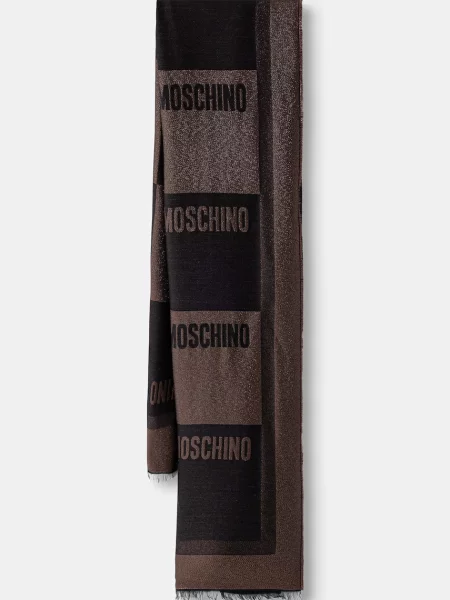 Moschino fular cu lână maro