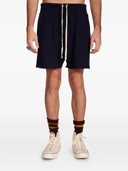Pantaloni scurți Les Tien tricotate albastru