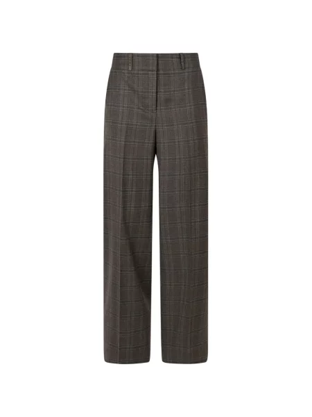 Pantaloni Peserico în carouri maro