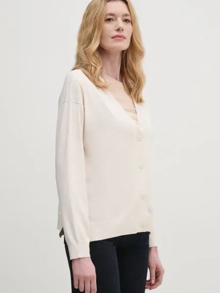 Жилетка Sisley от лека материя бежово