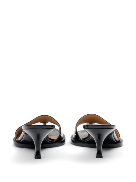 Papuci tip mules Maison Margiela din piele negru