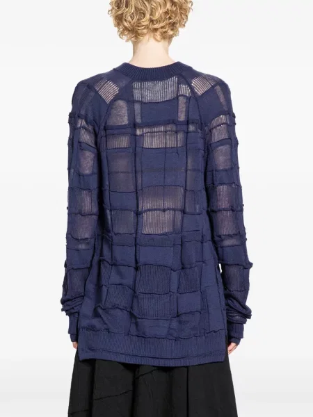 Kostkovaný kardigan Halos modrý