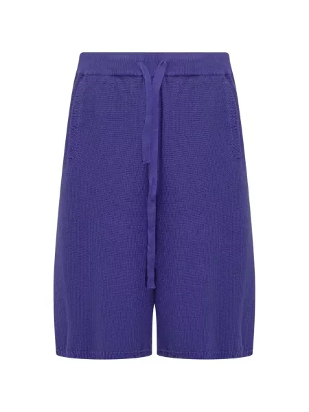 Pletené bermudy Laneus modré