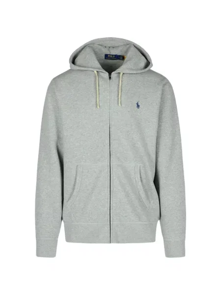 Hanorac cu glugă Polo Ralph Lauren cu broderie gri