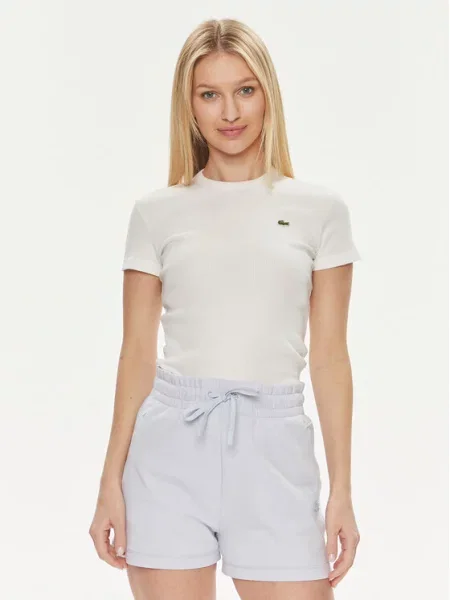 Lacoste T-Shirt Regular Fit λευκό