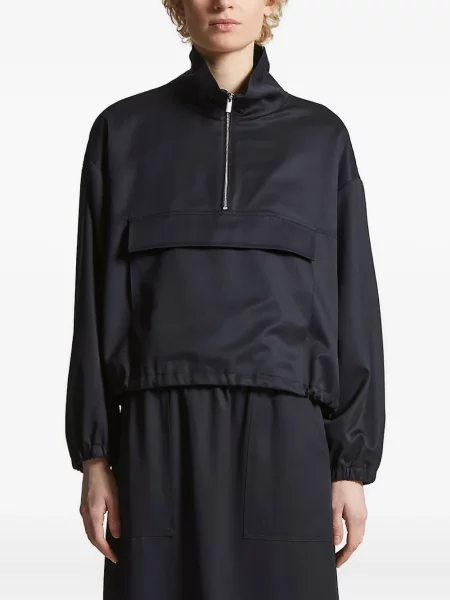 Hanorac Peserico de jumătate de fermoar negru