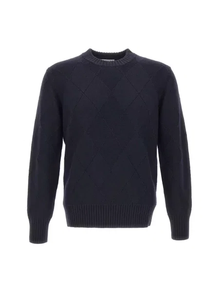 Sweter Kangra wełniany niebieski