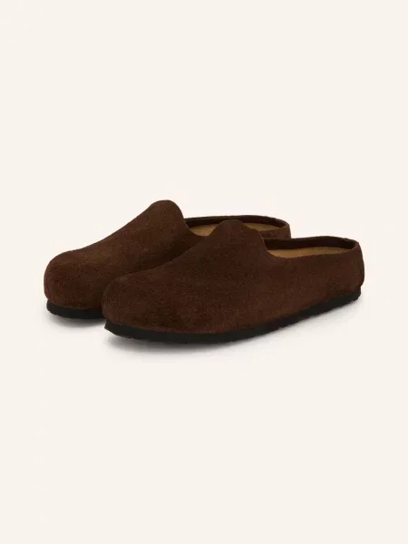 Birkenstock Amsterdam Wrapped LEVE kapcie zamszowe