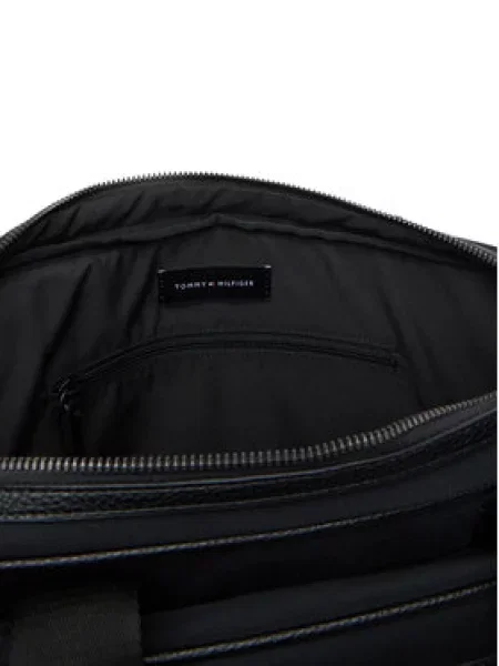 TOMMY HILFIGER Nešiojamo kompiuterio krepšys juoda