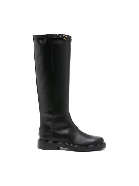 Kozaki Tod's skórzane czarne