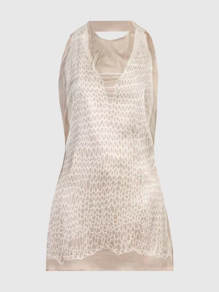 Топ MELINDA в принт Max Mara Sportmax бежевий