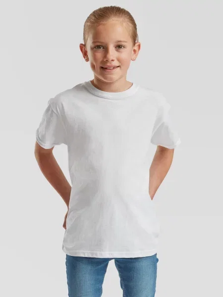 Tricou copii Fruit Of The Loom alb