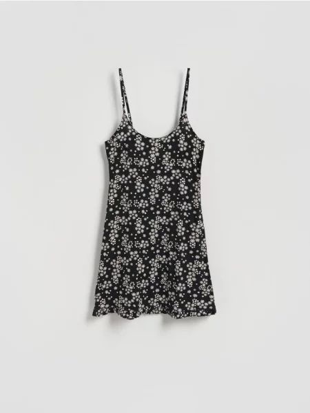 Reserved Cămașă de noapte cu model negru