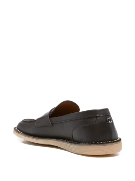 Pantofi loafer Dolce & Gabbana din piele maro
