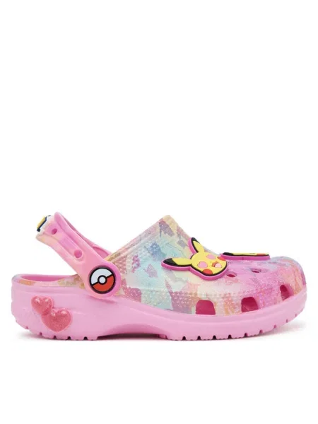 Šlepetės Crocs Pokémon Pikachu Classic Clog rožinė