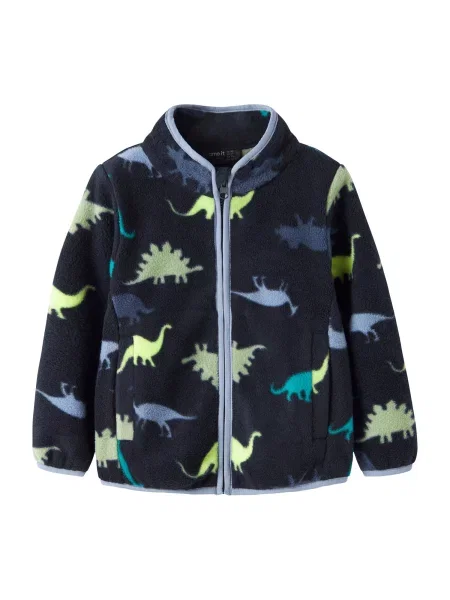 NAME IT Jachetă fleece NMMMeeko / bleumarin / verde / verde smarald albastru