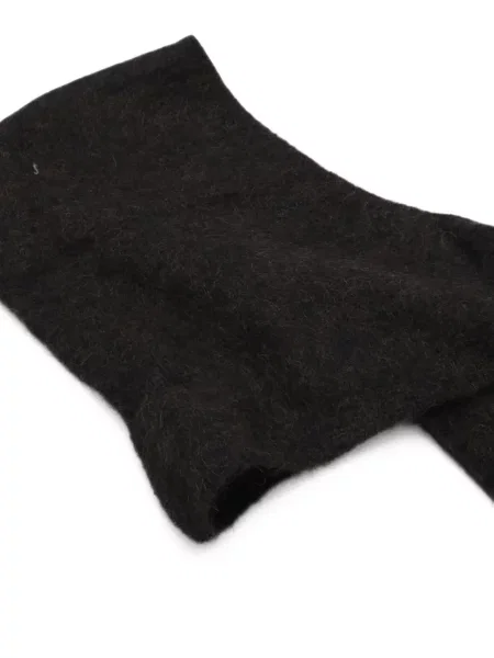 Căciulă Ganni cu glugă de mohair negru