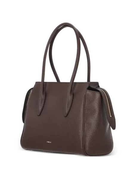 Geantă shopper Furla maro