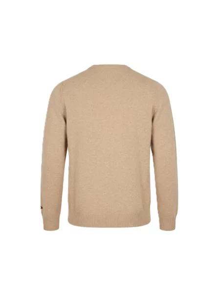 Sweter Mc2 Saint Barth wełniany brązowy