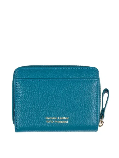 Кожаный кошелек Ashwood Leather синий