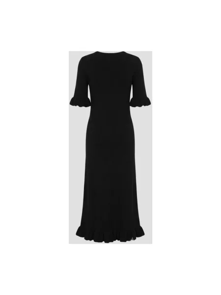 Dzianinowa sukienka Jil Sander czarna