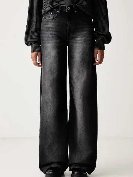 Karl Lagerfeld Jeans blugi relaxed fit pentru femei negru