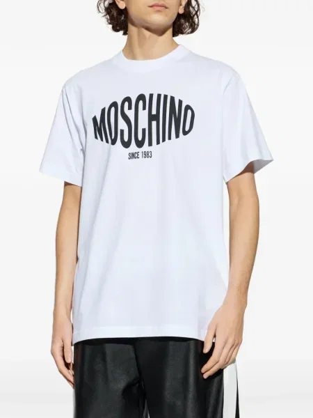 Tricou Moschino cu imagine alb