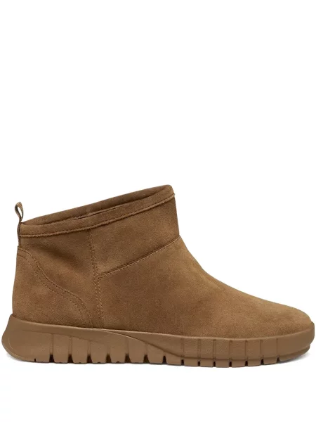 Botine chelsea Geox din piele de căprioară maro