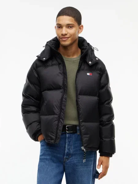 Tommy Jeans kurtka puchowa zimowa czarny