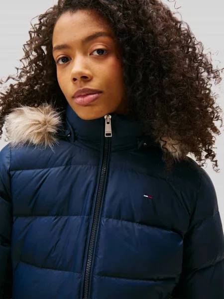 Tommy Jeans kurtka puchowa niebieska