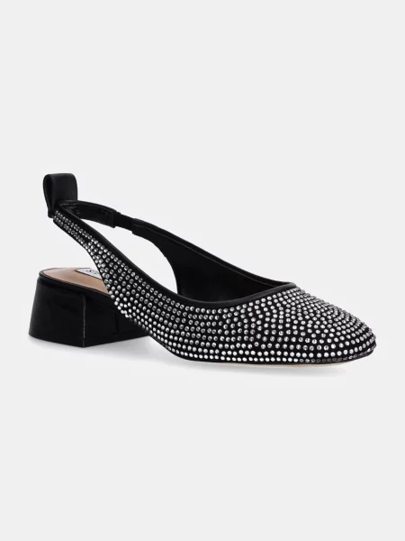 Обувки с дебел Steve Madden Smitten с дебел с отворена черно