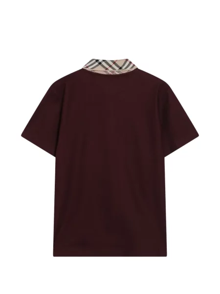 Καρό με κολάρο polo Burberry κόκκινο