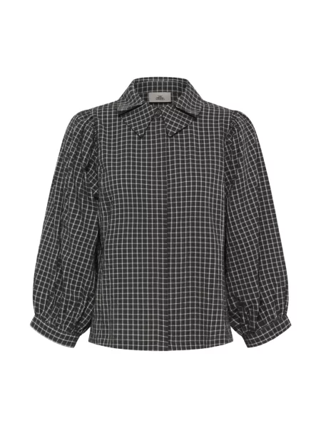 Koszula Karen By Simonsen w kratkę szara