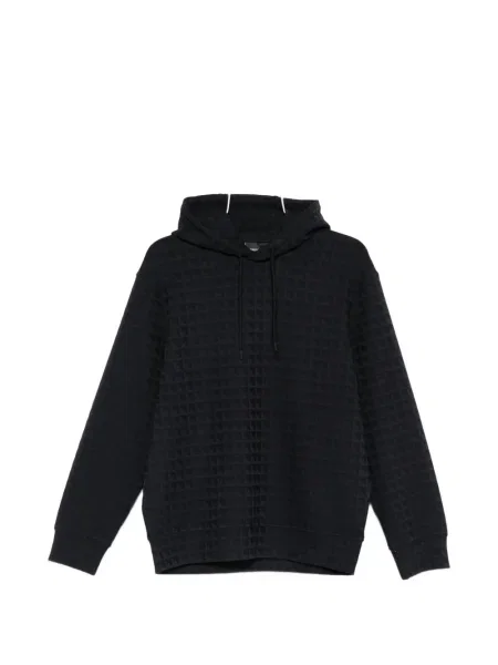 Hanorac cu glugă Emporio Armani negru