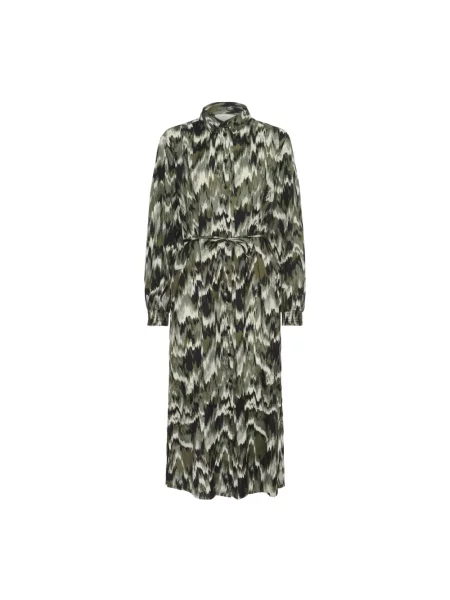 Sukienka koszulowa Kaffe zielona