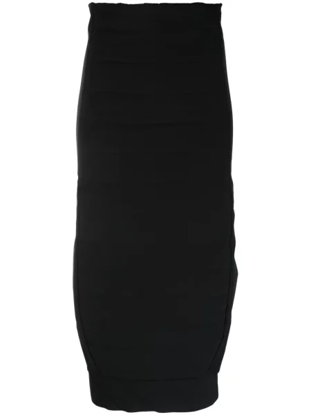 Fustă midi Thom Krom până la genunchi negru