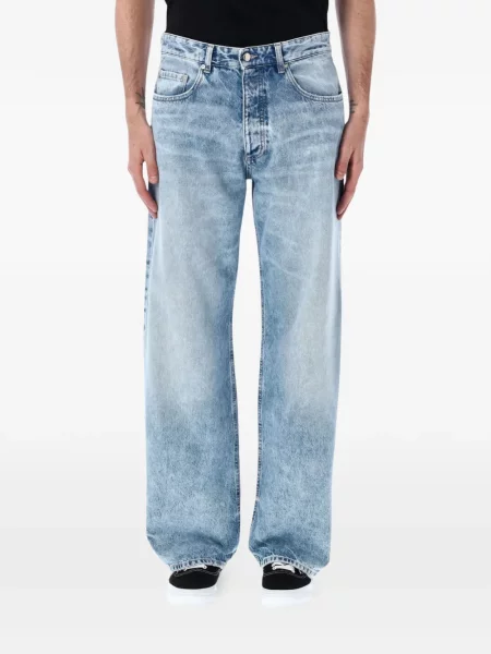 Blugi cu picior larg Icon Denim albastru