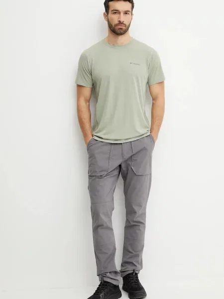 Columbia koszulka Zero Rules Light SS Crew Safari S zielona