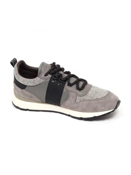 Sneakersy Woolrich skórzane szare