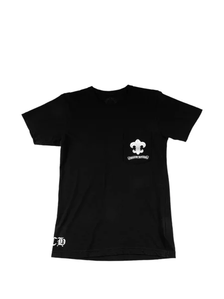 Tricou Chrome Hearts cu imagine cu motiv cu inimi negru